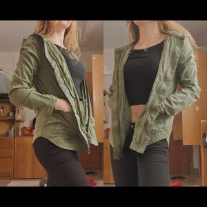 Green army jacket